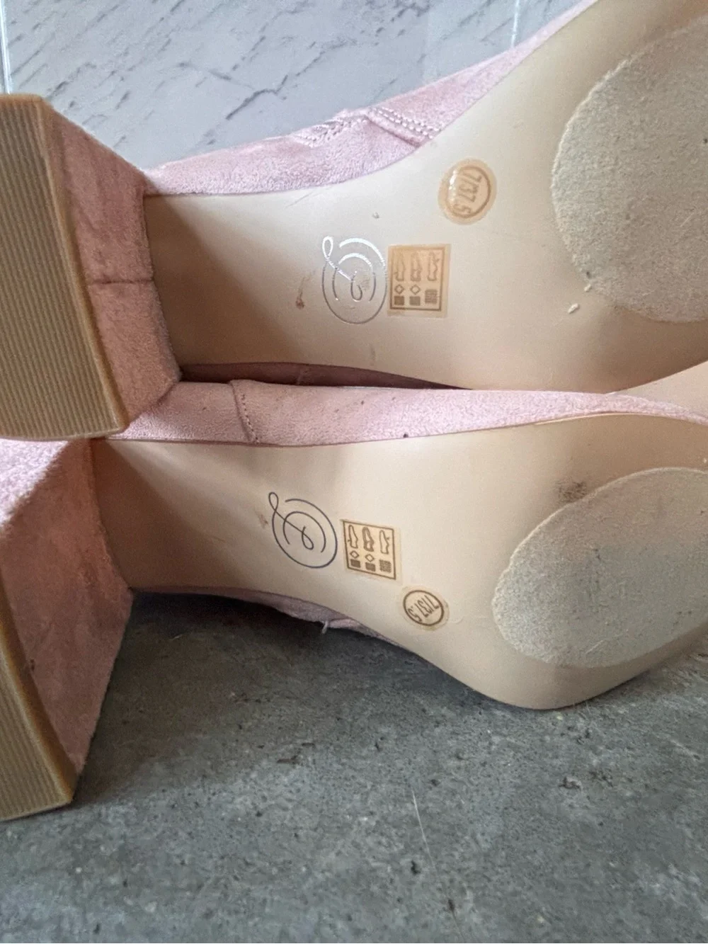 Sexy Chinese Laundry Women's Over-the-Knee Block Heel boots blush pink
